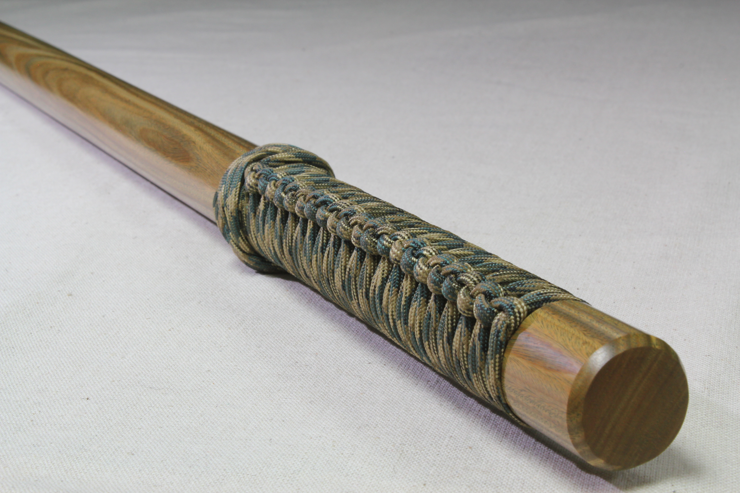 Argentine Lignum - Straight - Camo Cord - Wood Baton